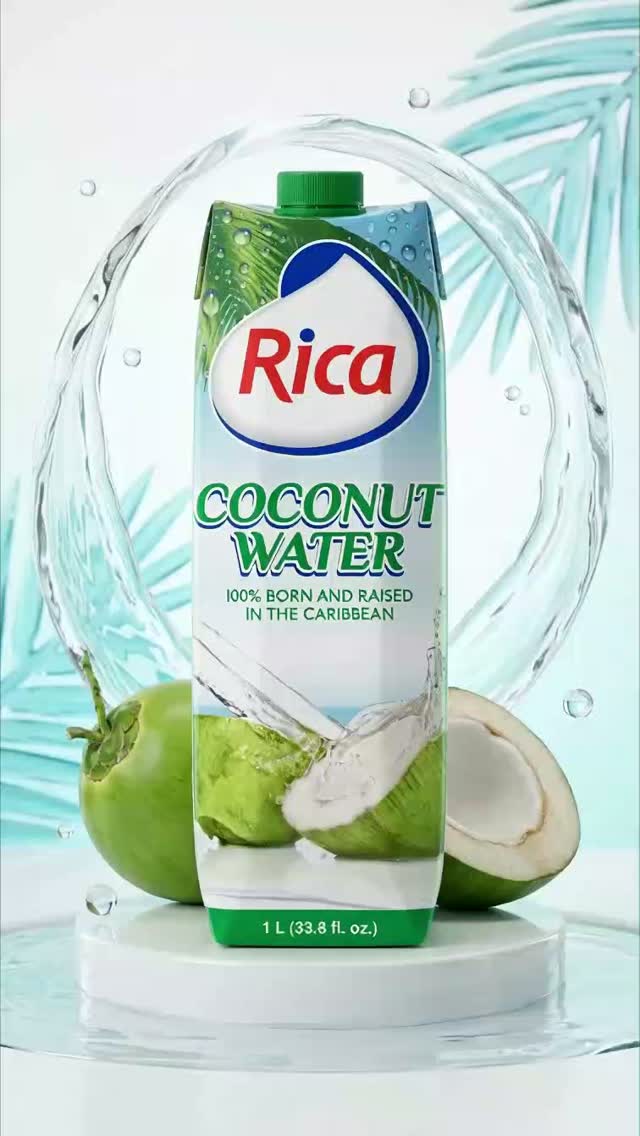 Rica · Agua de coco